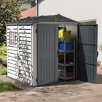 KyMax Plus 6ft x6ft Storemate Plastic Vinyl Shed with Molded Floor 30425