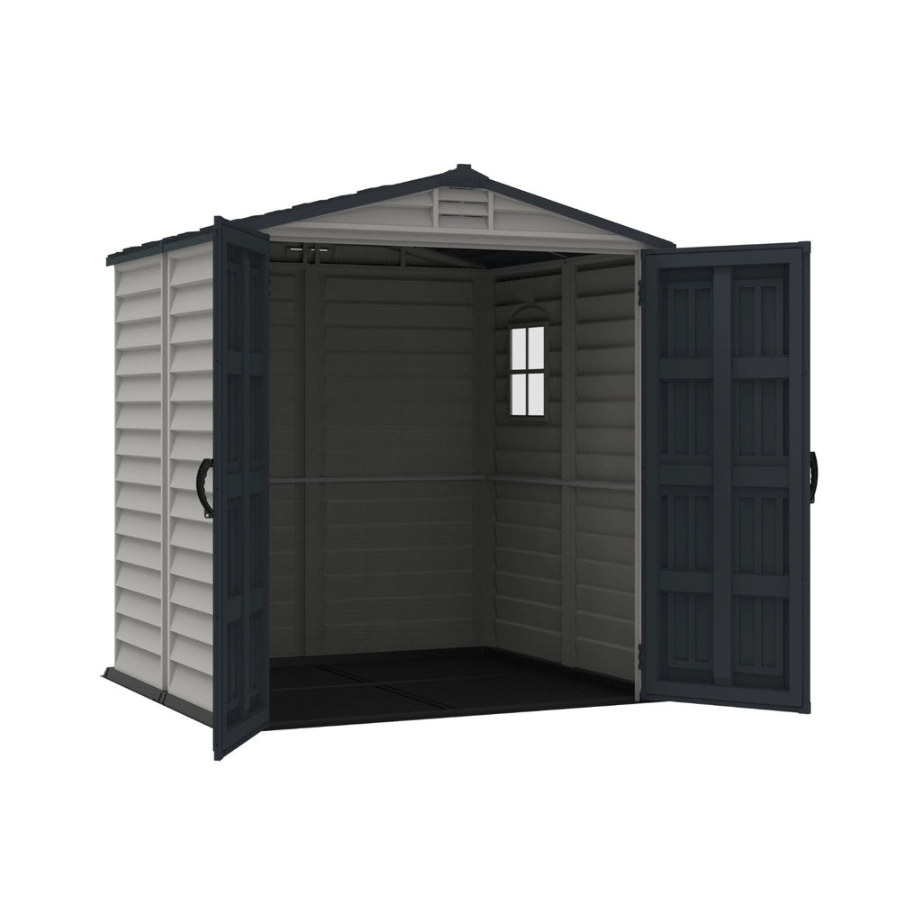 KyMax Plus 6ft x6ft Storemate Plastic Vinyl Shed with Molded Floor 30425