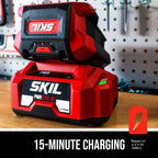 SKIL PWR CORE 40V 20-inch Self Propelled, Push-Button Start and Height Adjust, 6.0Ah Battery and Charger