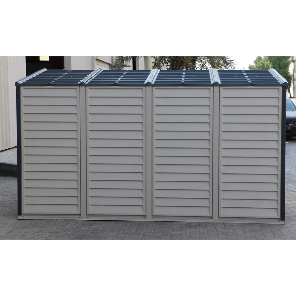 Kymax 4ft x 10ft Sidemate Plus Plastic Vinyl Resin Outdoor Storage Shed With Foundation Kit 36725