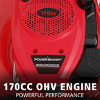 PowerSmart 21" 170cc Gas Self-Propelled Lawn Mower, with 6-Position Height Adjustment