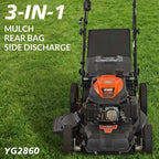 Yardmax 22" Self Propelled Lawn Mower with Seven Cutting Heights