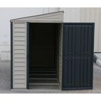 Kymax 4ft x 10ft Sidemate Plus Plastic Vinyl Resin Outdoor Storage Shed With Foundation Kit 36725