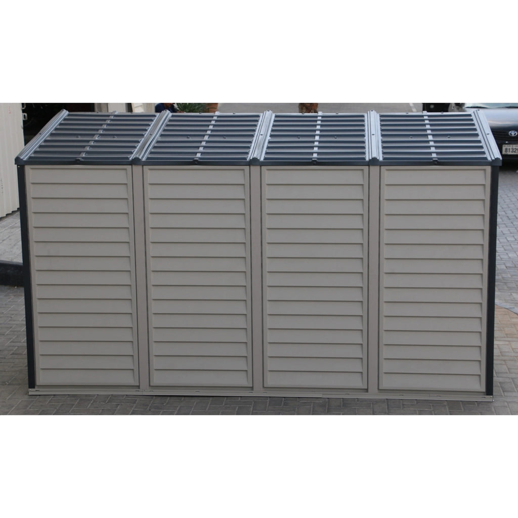 Kymax 4ft x 10ft Sidemate Plus Plastic Vinyl Resin Outdoor Storage Shed With Foundation Kit 36725