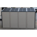 Kymax 4ft x 10ft Sidemate Plus Plastic Vinyl Resin Outdoor Storage Shed With Foundation Kit 36725