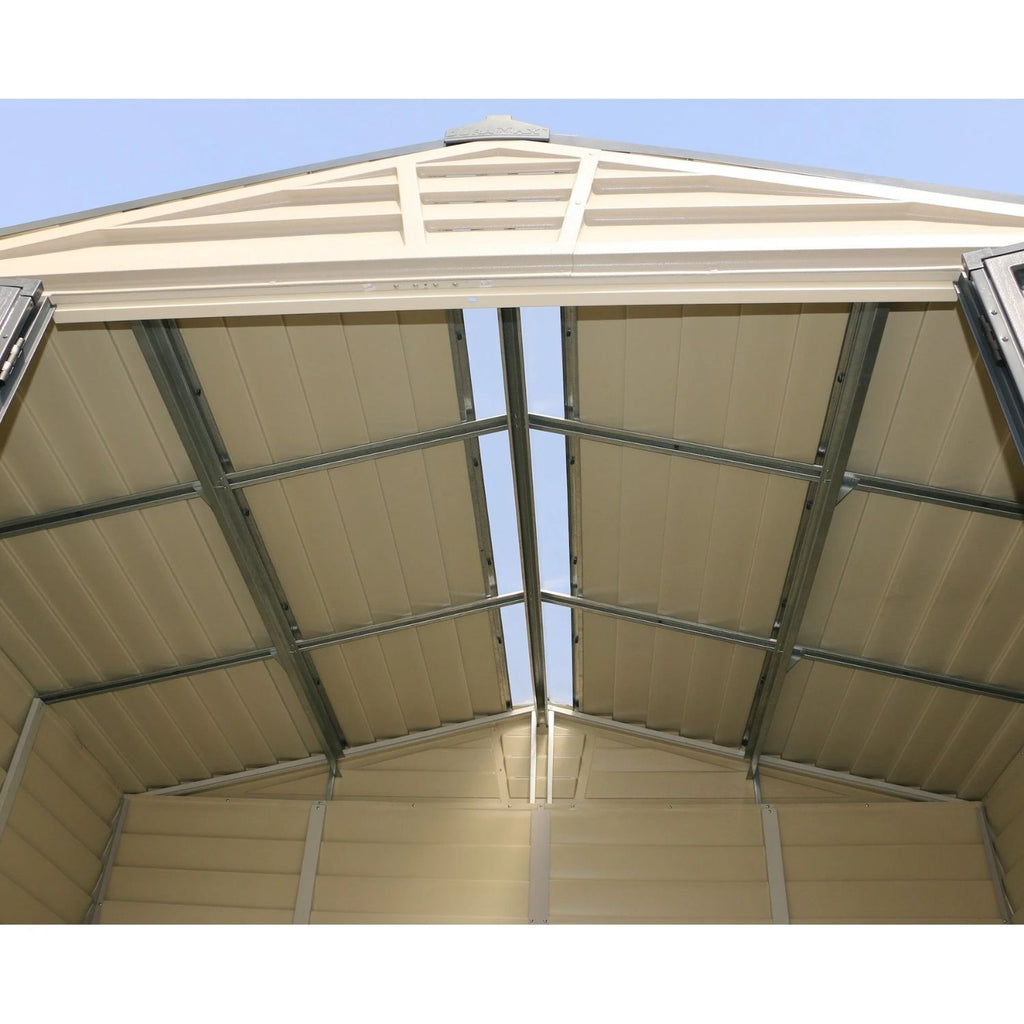 KyMax StoreMax Plus 10.5x8 Ft with Molded Floor Plastic Vinyl Storage Shed 30225