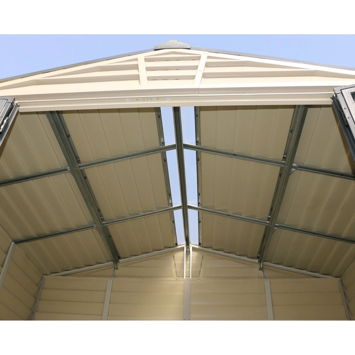 KyMax StoreMax Plus 10.5x8 Ft with Molded Floor Plastic Vinyl Storage Shed 30225