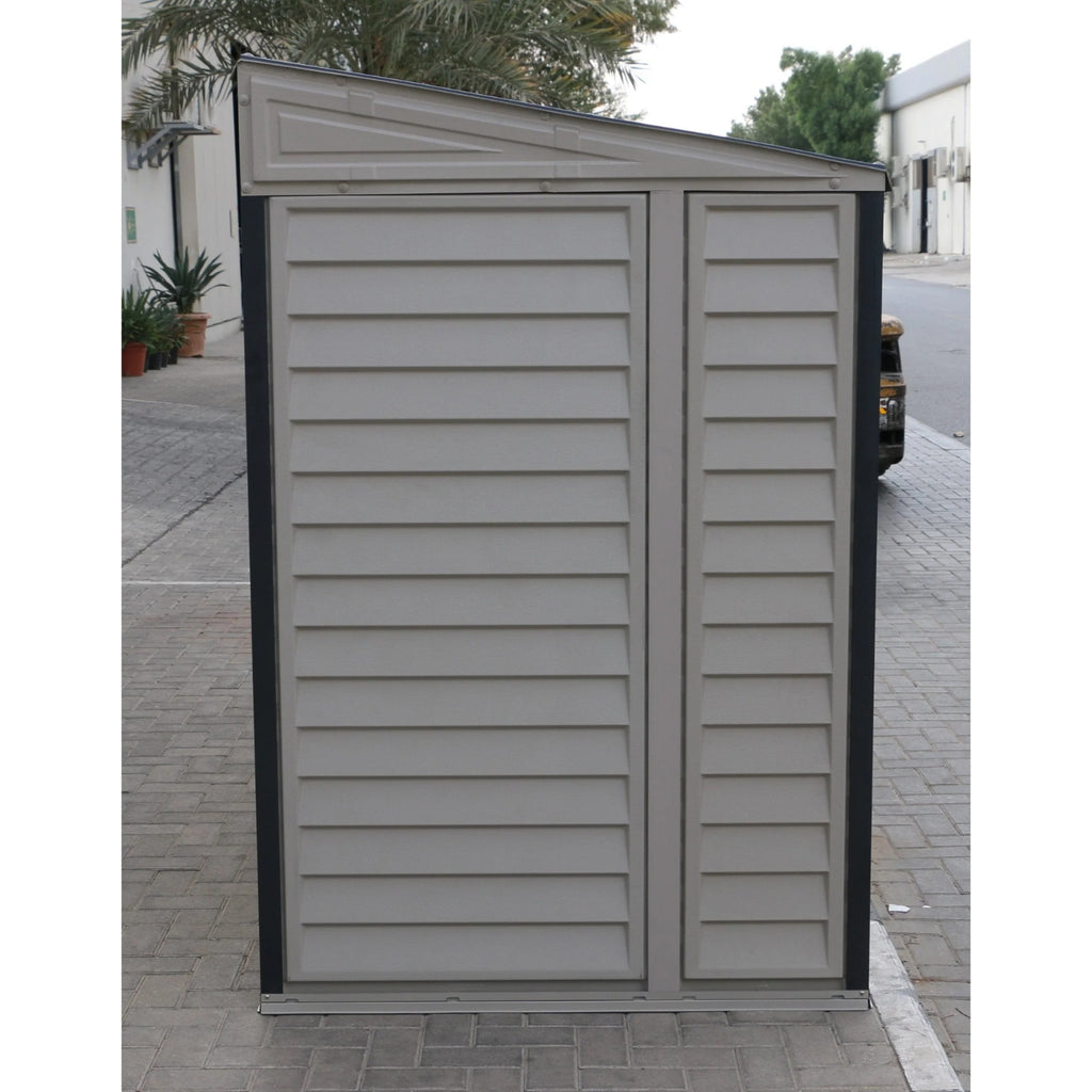 Kymax 4ft x 10ft Sidemate Plus Plastic Vinyl Resin Outdoor Storage Shed With Foundation Kit 36725
