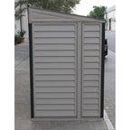 Kymax 4ft x 10ft Sidemate Plus Plastic Vinyl Resin Outdoor Storage Shed With Foundation Kit 36725